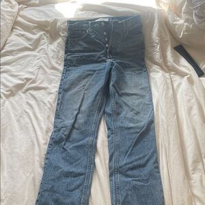 Topshop High Rise Blue Jeans